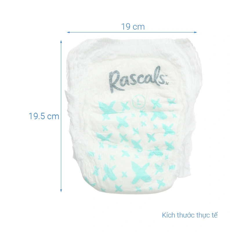 Combo 3 tã quần Rascals size L 52 miếng/bịch (10 - 15 kg) - Giao bao bì ngẫu nhiên 9