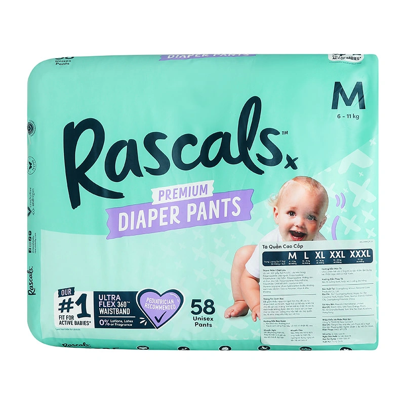 Combo 3 tã quần Rascals size M 58 miếng/bịch (6 - 11 kg) - Giao bao bì ngẫu nhiên 4