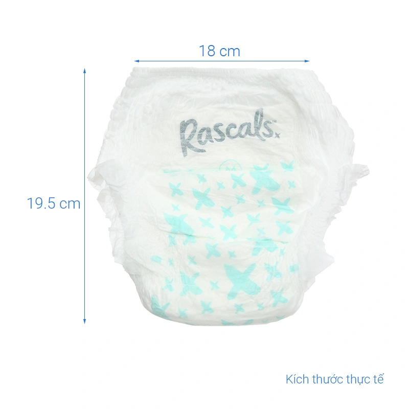 Combo 3 tã quần Rascals size M 58 miếng/bịch (6 - 11 kg) - Giao bao bì ngẫu nhiên 9