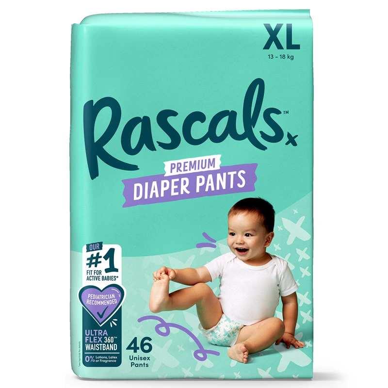 Combo 3 tã quần Rascals size XL 46 miếng/bịch (13 - 18 kg) - Giao bao bì ngẫu nhiên 3
