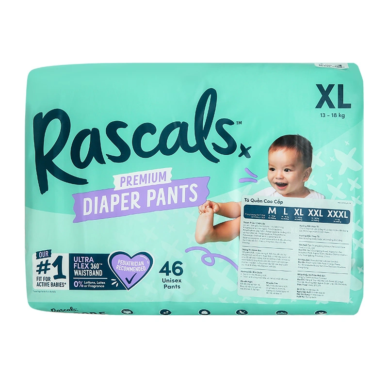 Combo 3 tã quần Rascals size XL 46 miếng/bịch (13 - 18 kg) - Giao bao bì ngẫu nhiên 4