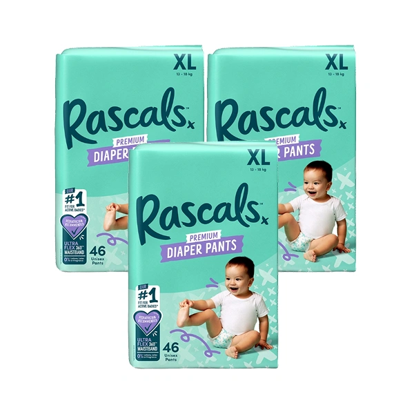 Combo 3 tã quần Rascals size XL - Giao bao bì ngẫu nhiên