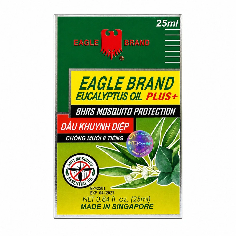 Dầu khuynh diệp EAGLE Eucalyptus Oil Plus+ 25 ml 2