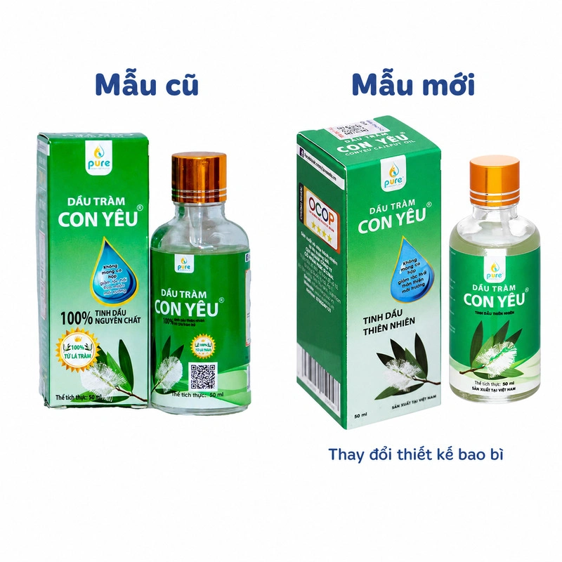 Dầu tràm Con Yêu 50 ml - Giao bao bì ngẫu nhiên 2