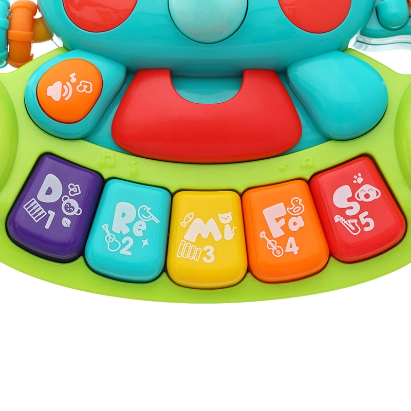 Đồ chơi đàn piano hình voi con 2in1 Hola 3135 13