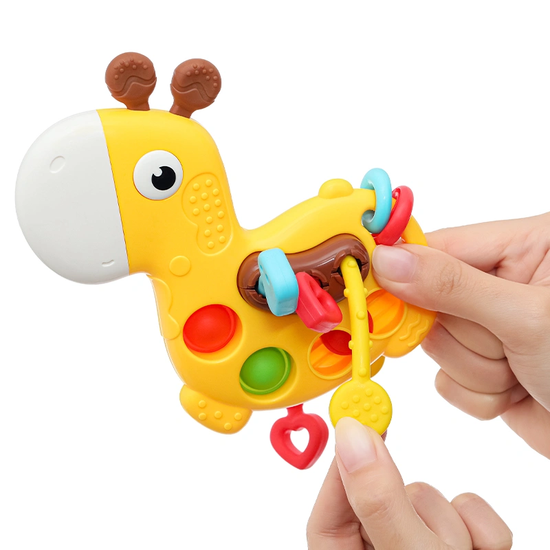 Đồ chơi lục lạc hươu cao cổ kéo dây Huanger HE0196 14