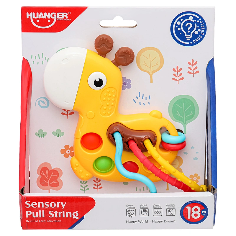 Đồ chơi lục lạc hươu cao cổ kéo dây Huanger HE0196 4