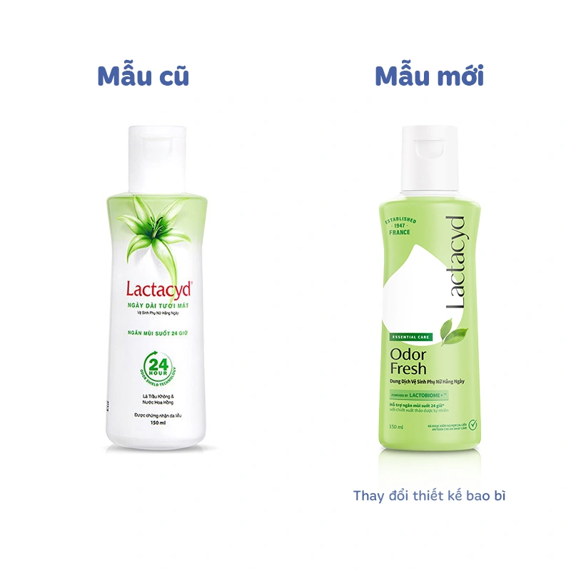Dung dịch vệ sinh phụ nữ Lactacyd Odor Fresh hương tươi mát 250 ml - Giao bao bì ngẫu nhiên 7
