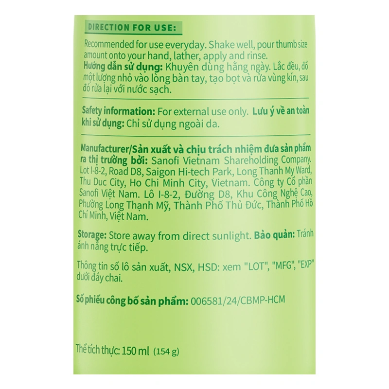 Dung dịch vệ sinh phụ nữ Lactacyd Odor Fresh hương tươi mát 250 ml - Giao bao bì ngẫu nhiên 10
