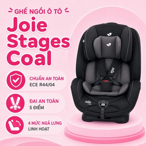 Ghế ngồi ô tô Joie Stages Coal (0 - 7 tuổi) 1