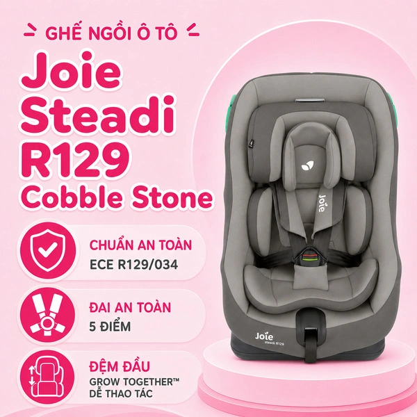 Ghế ngồi ô tô Joie Steadi R129 Cobble Stone (0 - 4 tuổi) 1