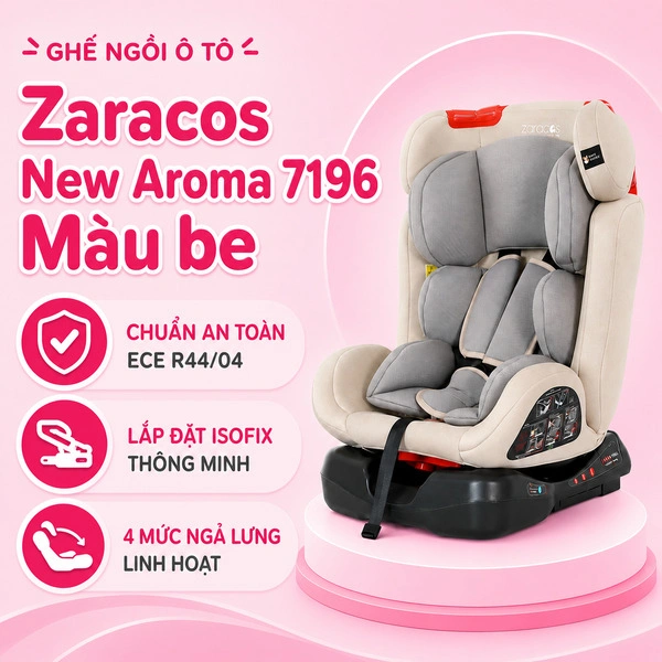 Ghế ngồi ô tô Zaracos New Aroma 7196 (0 - 12 tuổi) - Màu be 1
