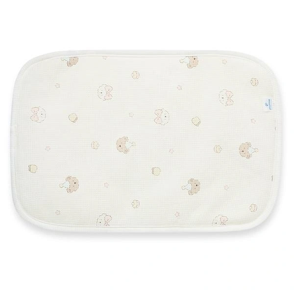 Gối lưới cotton Piumie - Gấu nơ hồng