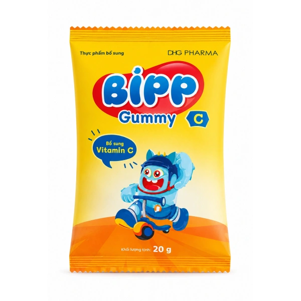 Kẹo dẻo Bipp Gummy bổ sung vitamin C hỗ trợ tăng sức đề kháng