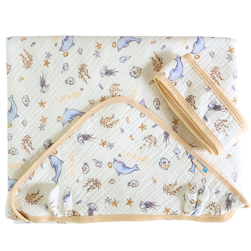 Khăn quấn cotton TOP KIDS 80x80 cm - Màu ngẫu nhiên 9