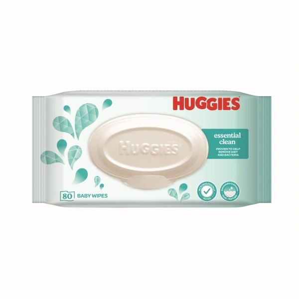 KHĂN ƯỚT EM BÉ HUGGIES ESSENTIAL 80 MIẾNG - KM
