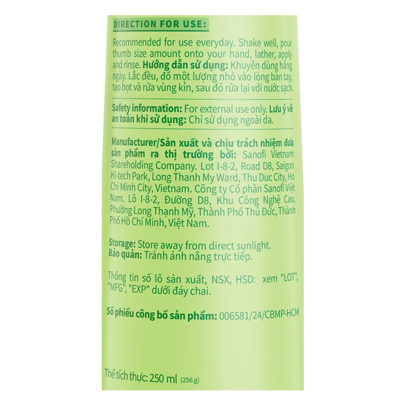 Dung dịch vệ sinh phụ nữ Lactacyd Odor Fresh hương tươi mát 250 ml - Giao bao bì ngẫu nhiên 5
