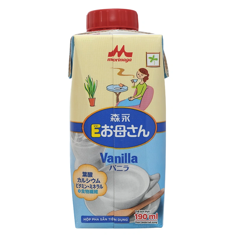 Thùng 24 hộp sữa bầu Morinaga E-Okasan hương vani 190 ml 27