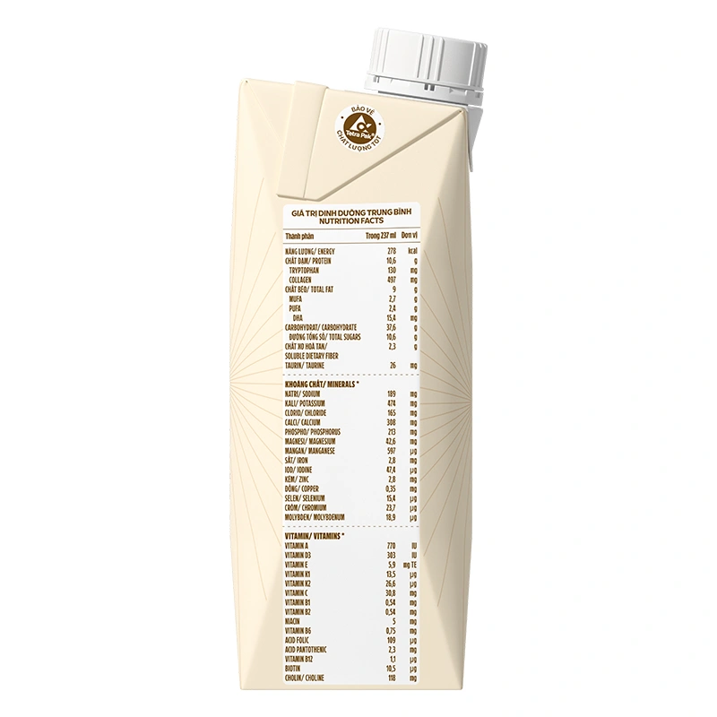 Thùng 24 sữa nước dinh dưỡng người lớn Vinamilk Sure Gold hương tự nhiên 237 ml 19
