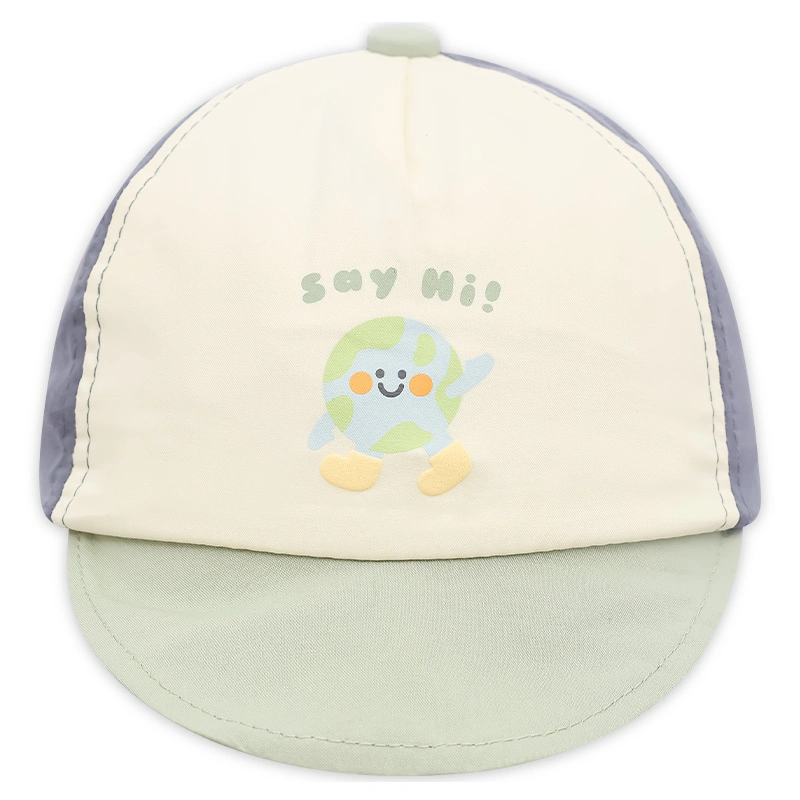 Nón kết cho bé TOP KIDS Say Hi màu xanh be 2