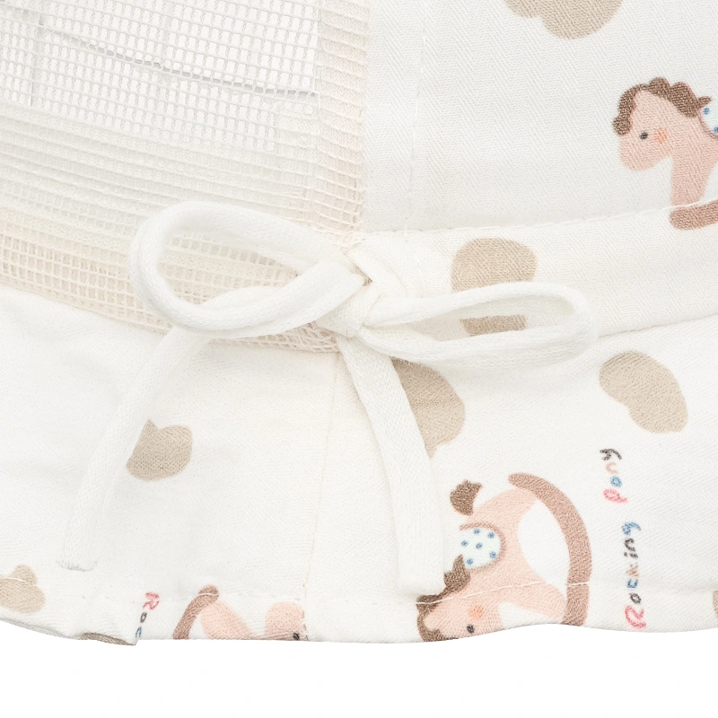 Nón vành cho bé TOP KIDS ngựa màu be nâu 6