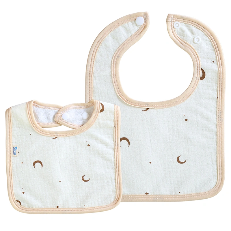 Set 2 yếm ăn cho bé muslin TOP KIDS (từ 0 tháng) - Mẫu ngẫu nhiên 3