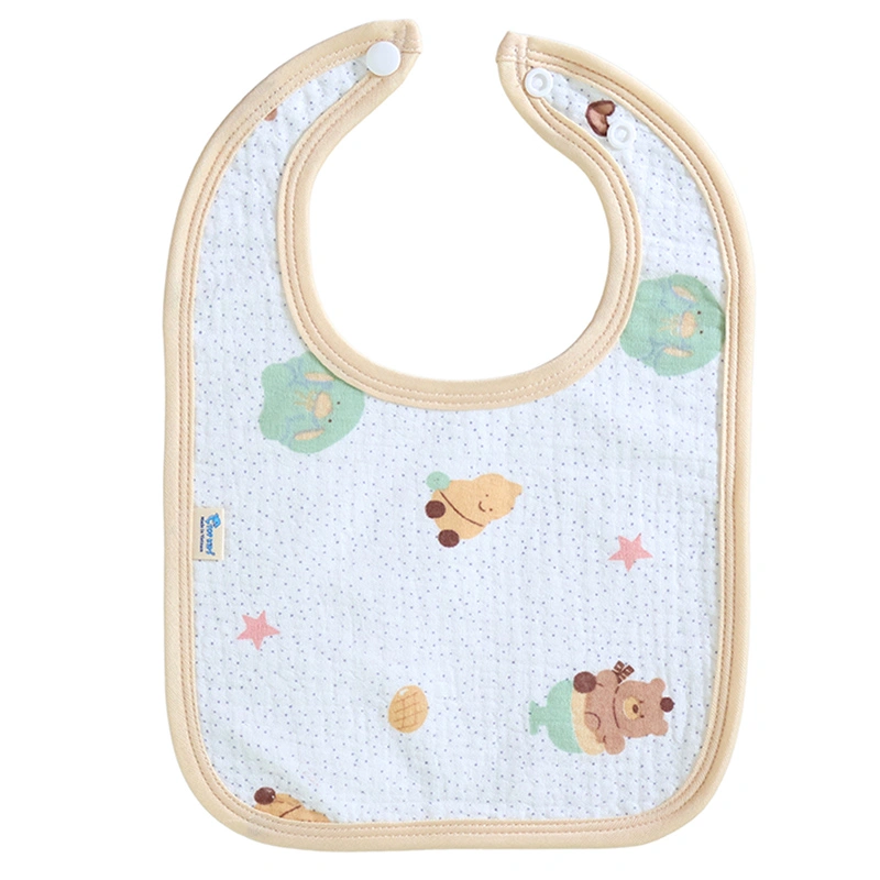 Set 2 yếm ăn cho bé muslin TOP KIDS (từ 0 tháng) - Mẫu ngẫu nhiên 4