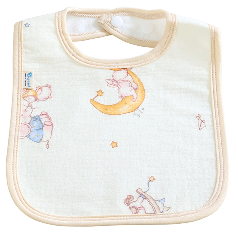 Set 2 yếm ăn cho bé muslin TOP KIDS (từ 0 tháng) - Mẫu ngẫu nhiên 6