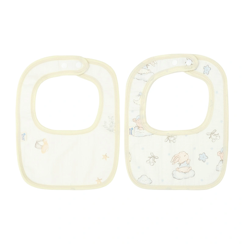 Set 2 yếm ăn cho bé muslin TOP KIDS (từ 0 tháng) - Mẫu ngẫu nhiên 9