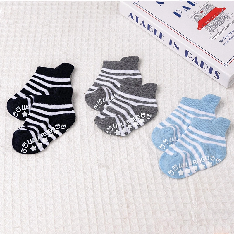 Set 3 tất sơ sinh cổ ngắn Ualarogo UR856 - Giao màu ngẫu nhiên 2