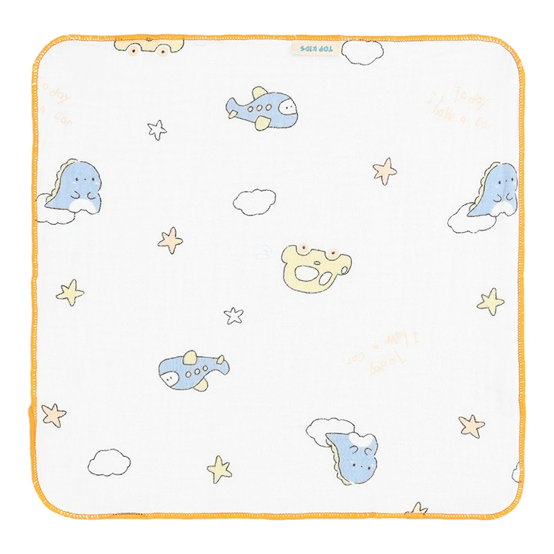 Set 5 cái khăn sữa cotton TOP KIDS 4 lớp 30x30 cm - Màu ngẫu nhiên 14