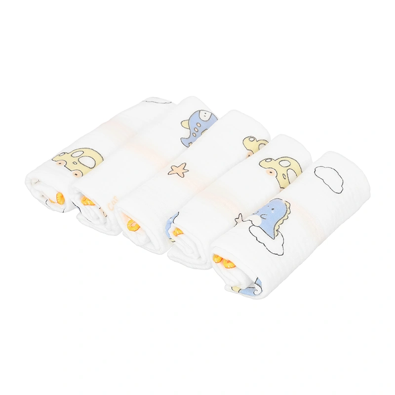 Set 5 cái khăn sữa cotton TOP KIDS 4 lớp 30x30 cm - Màu ngẫu nhiên 18