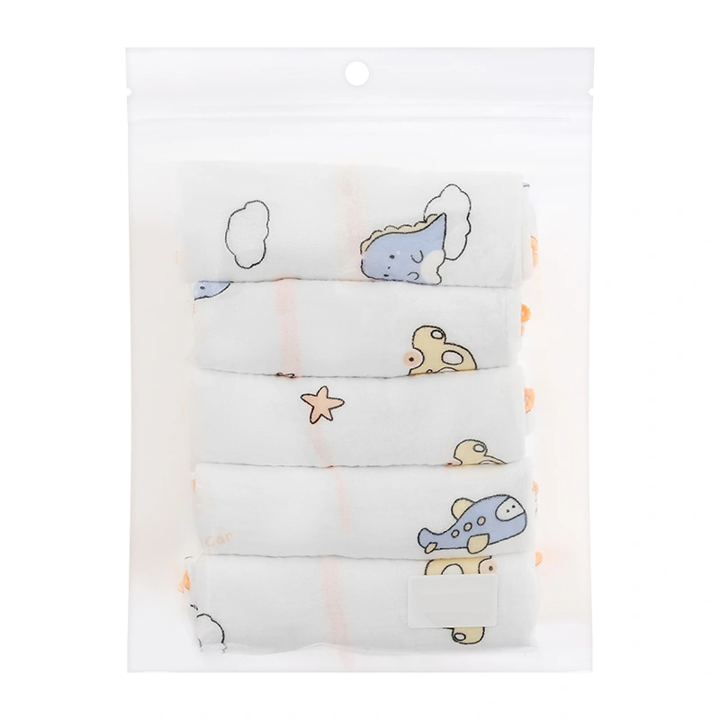 Set 5 cái khăn sữa cotton TOP KIDS 4 lớp 30x30 cm - Màu ngẫu nhiên 19