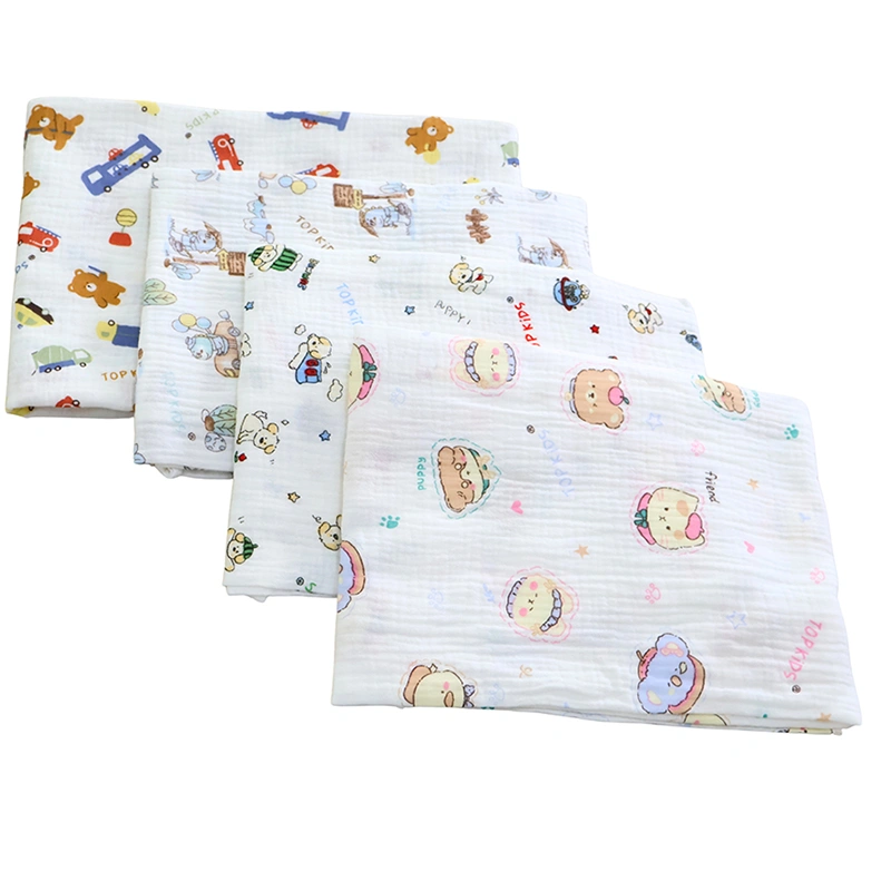 Set 5 cái khăn sữa cotton TOP KIDS 2 lớp 30x30 cm - Màu ngẫu nhiên 2