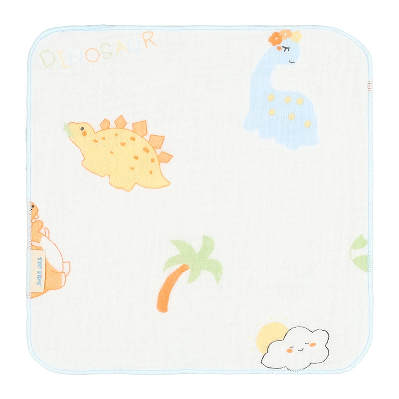 Set 5 cái khăn sữa cotton TOP KIDS 4 lớp 25x25 cm - Màu ngẫu nhiên 14
