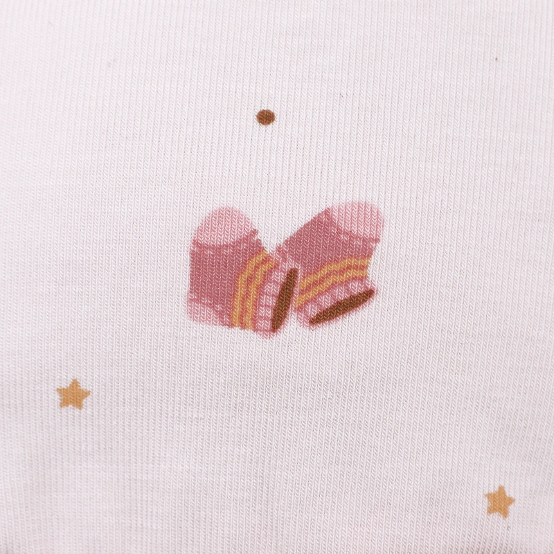 Set nón, bao tay bao chân in hình Lullaby NH728C màu trắng in xanh (0 - 3 tháng) 35