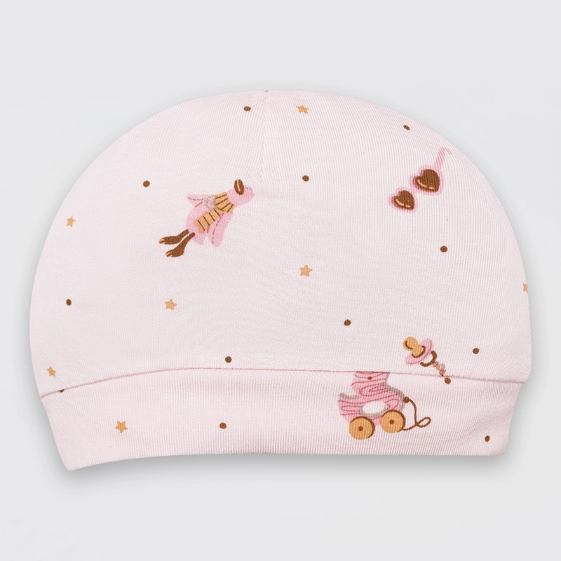 Set nón, bao tay bao chân in hình Lullaby NH728C màu trắng in xanh (0 - 3 tháng) 26
