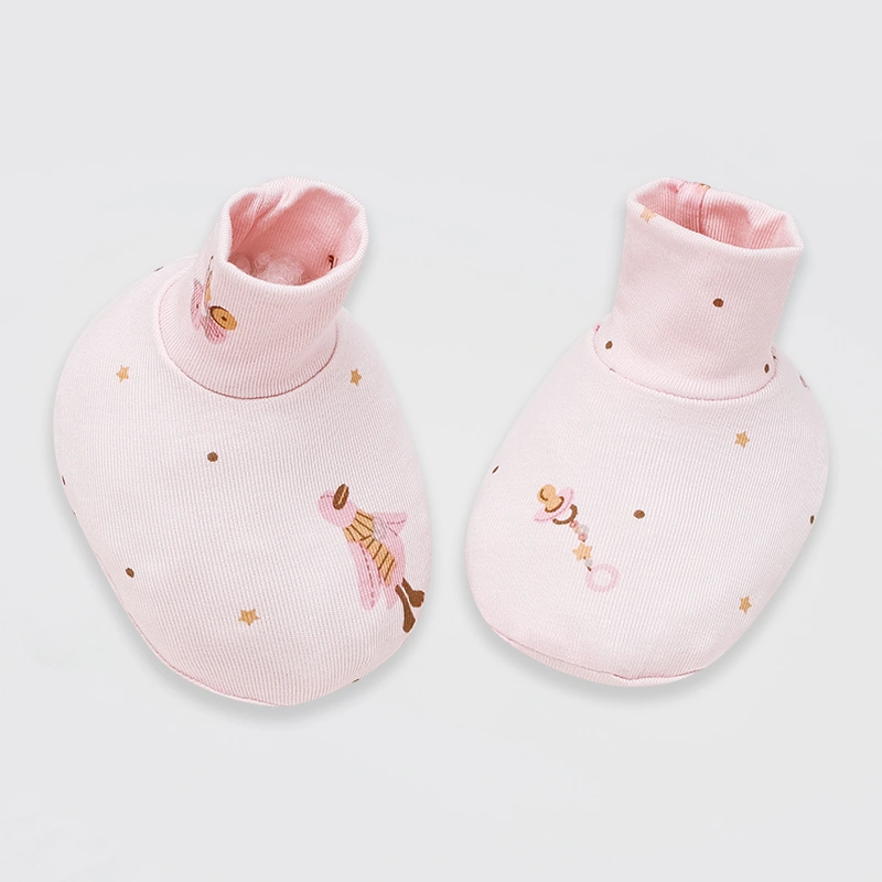 Set nón, bao tay bao chân in hình Lullaby NH728C màu trắng in xanh (0 - 3 tháng) 31