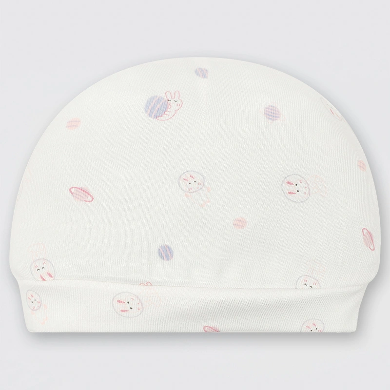 Set nón, bao tay bao chân in hình Lullaby NH728C màu trắng in xanh (0 - 3 tháng) 14