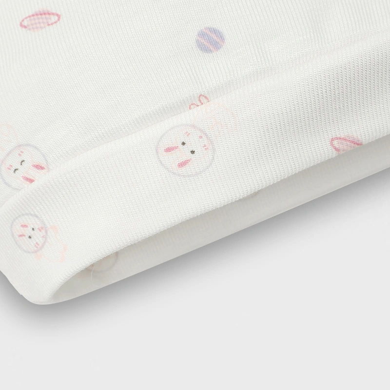 Set nón, bao tay bao chân in hình Lullaby NH728C màu trắng in xanh (0 - 3 tháng) 16