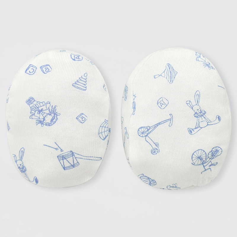 Set nón, bao tay bao chân in hình Lullaby NH728C màu trắng in xanh (0 - 3 tháng) 8