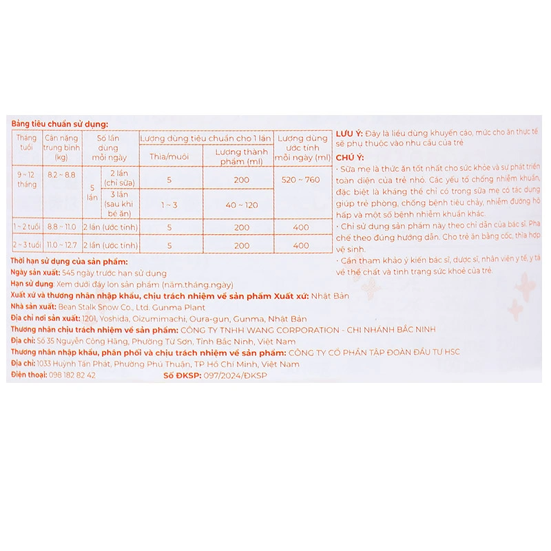 Sữa bột BeanStalk 800g (9 - 36 tháng) 7