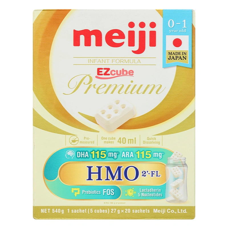 Sữa bột dạng thanh Meiji Infant Formula Ezcube Premium 540g (0 - 12 tháng) 3