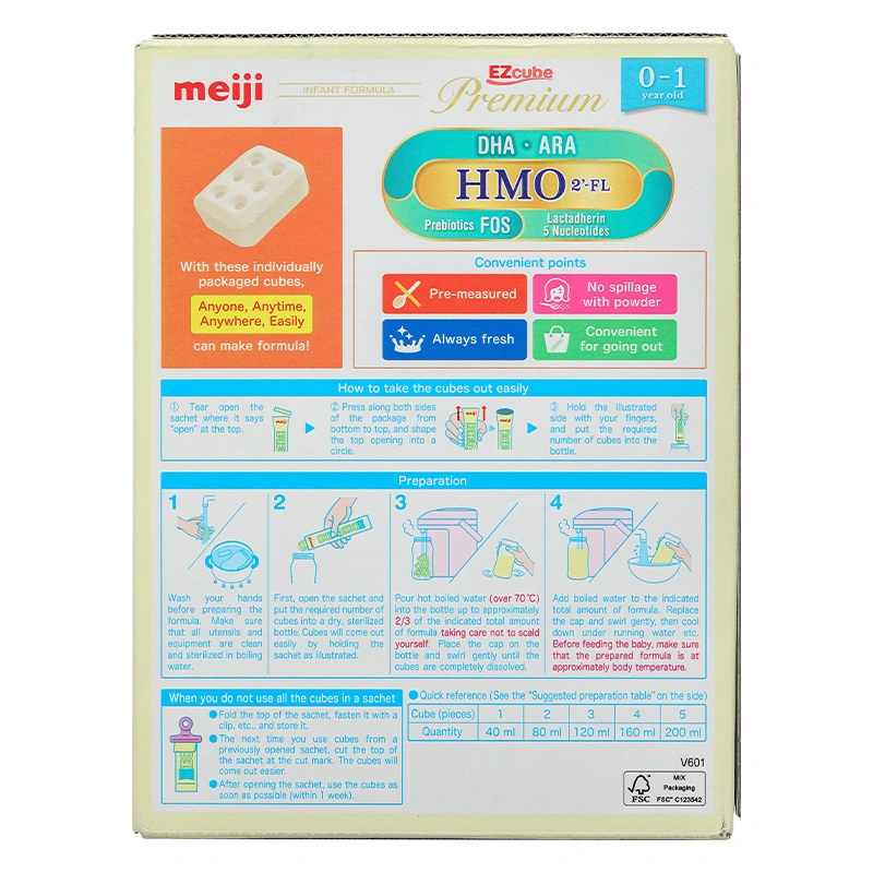 Sữa bột dạng thanh Meiji Infant Formula Ezcube Premium 540g (0 - 12 tháng) 4