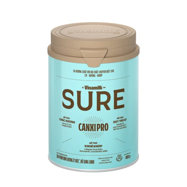 Sữa bột người lớn Vinamilk Sure Canxipro
