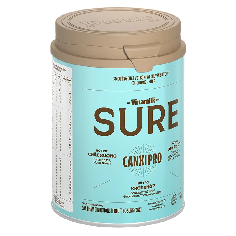Sữa bột người lớn Vinamilk Sure Canxipro vị tự nhiên 400g 14