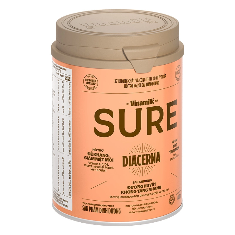 Sữa bột người lớn Vinamilk Sure Diacerna vị tự nhiên 400g 4