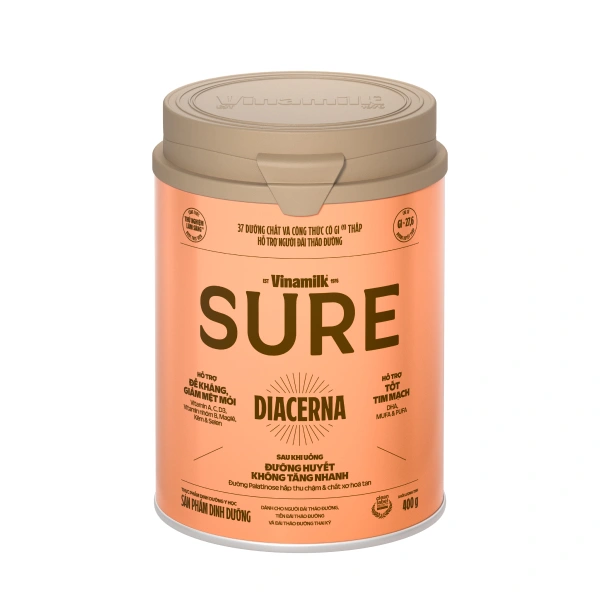 Sữa bột người lớn Vinamilk Sure Diacerna