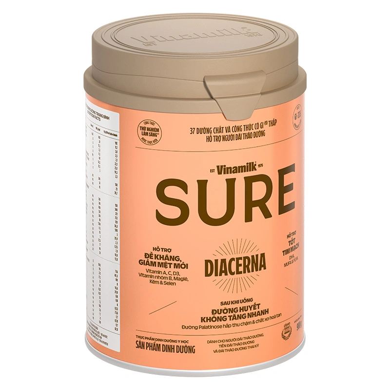 Sữa bột người lớn Vinamilk Sure Diacerna vị tự nhiên 400g 14