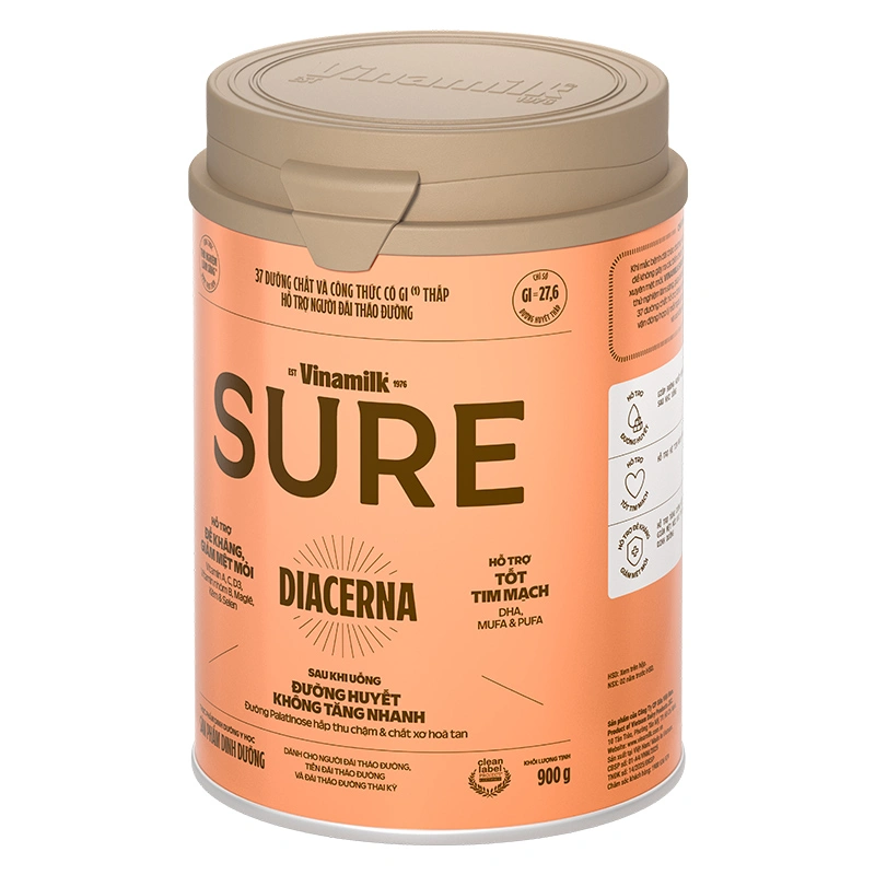 Sữa bột người lớn Vinamilk Sure Diacerna vị tự nhiên 400g 15